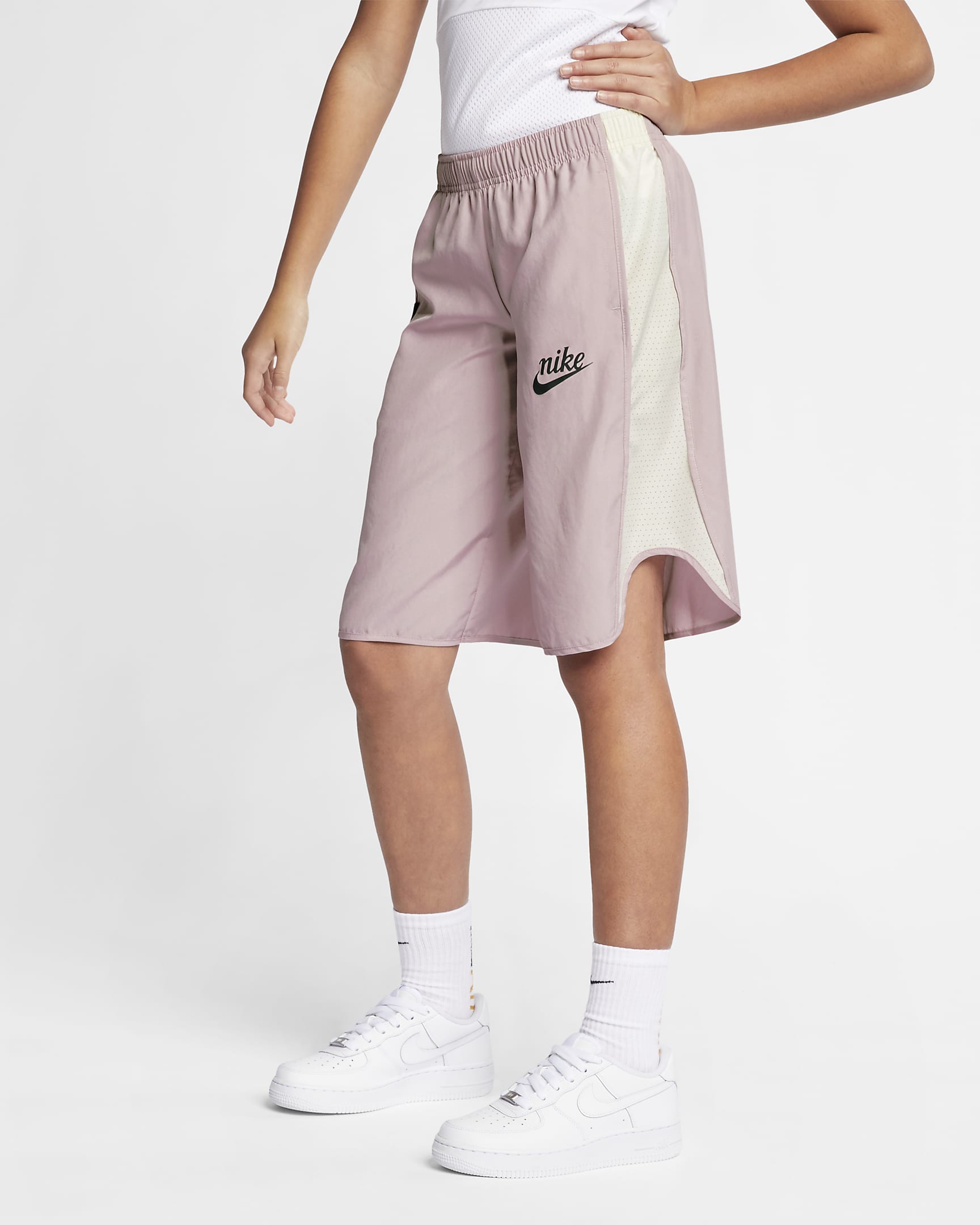 Nike Sportswear Older Kids' (Girls') Culottes - Plum Chalk