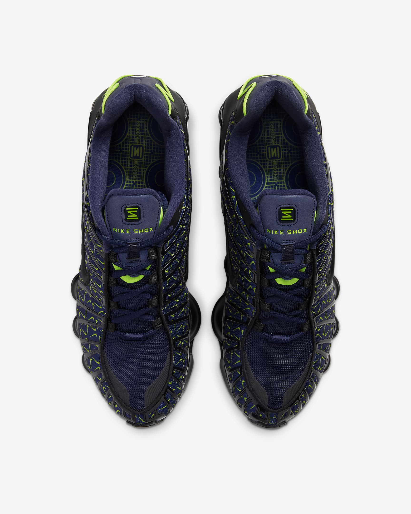 Nike Shox TL Men's Shoes - Obsidian/Volt/Black