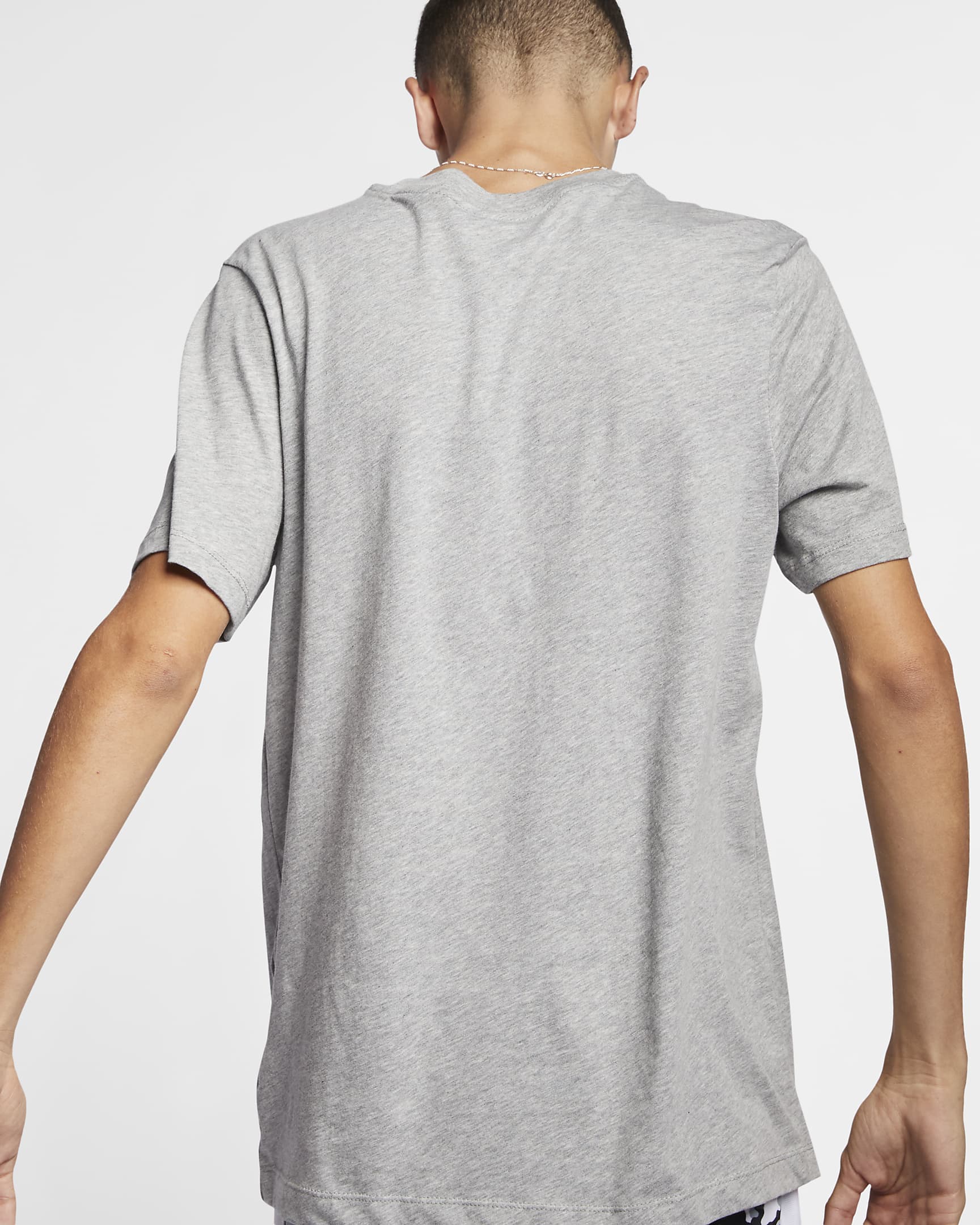 Nike Sportswear Men's T-Shirt - Dark Grey Heather/Black/White