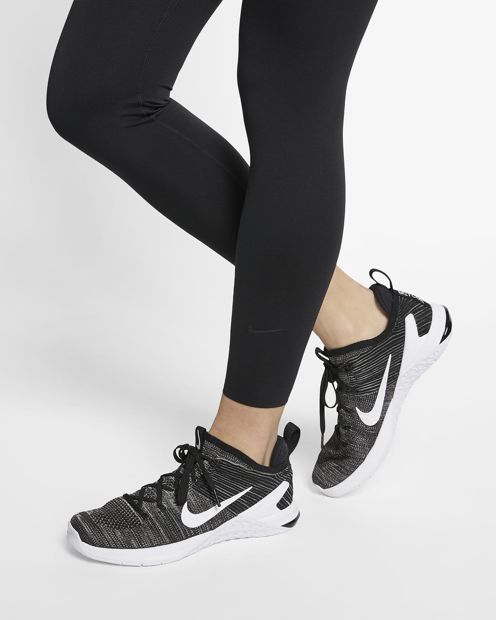 Nike One Luxe Women's Mid-Rise 7/8 Leggings - Black/Clear