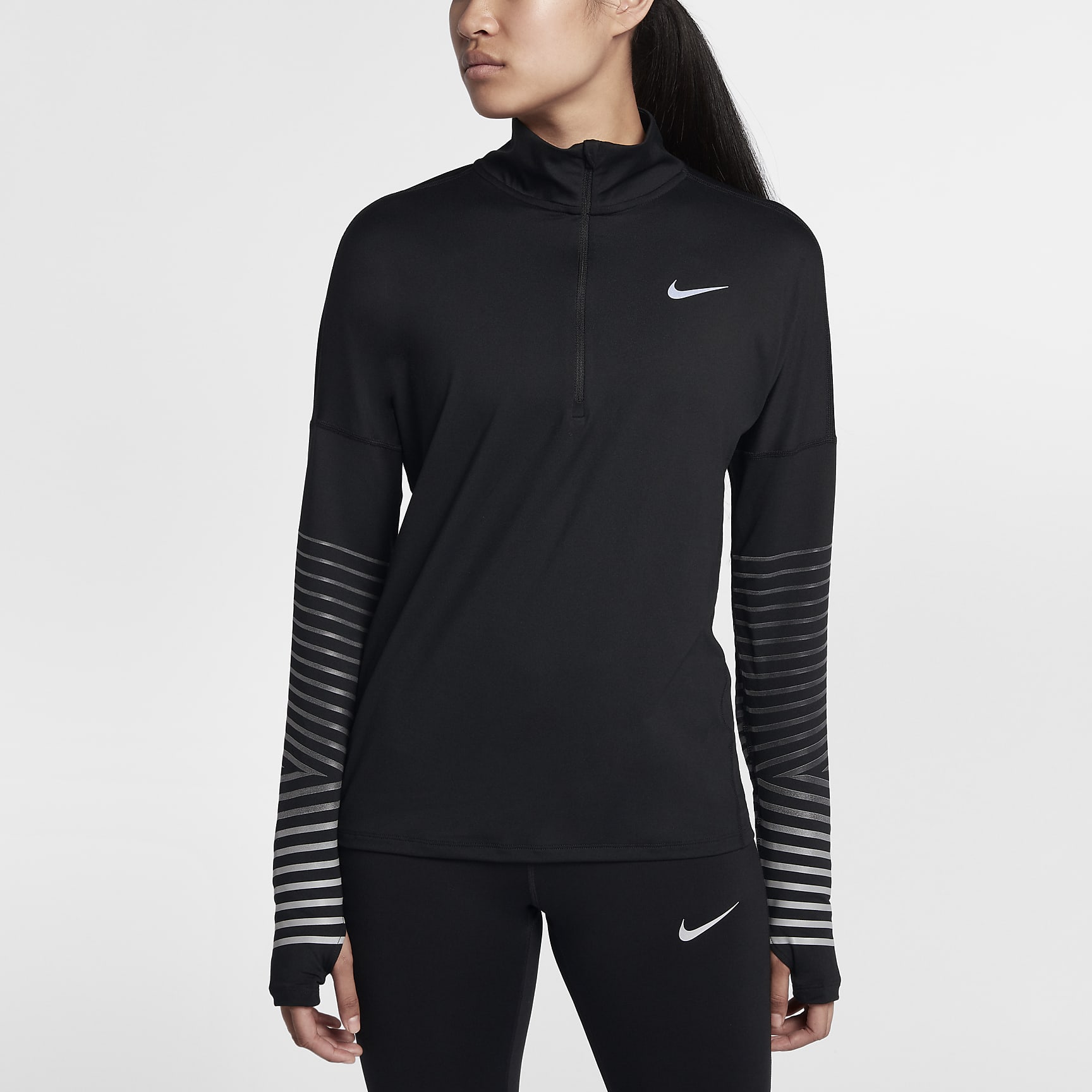 Nike Dri-FIT Element Flash Women's Reflective Long-Sleeve Running Top ...
