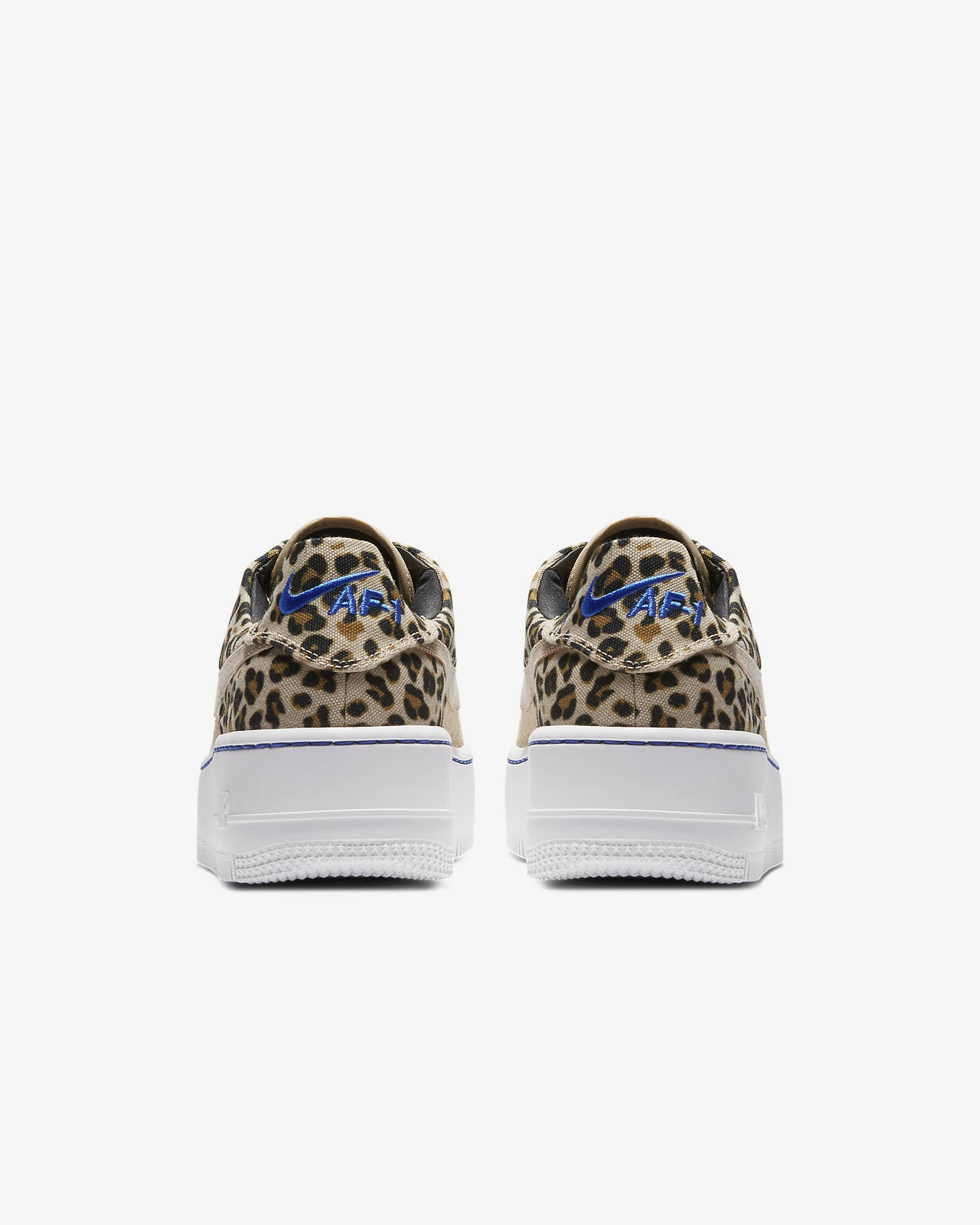 Sapatilhas Nike Air Force 1 Sage Low Premium Animal para mulher - Desert Ore/Preto/Wheat/Azul Racer