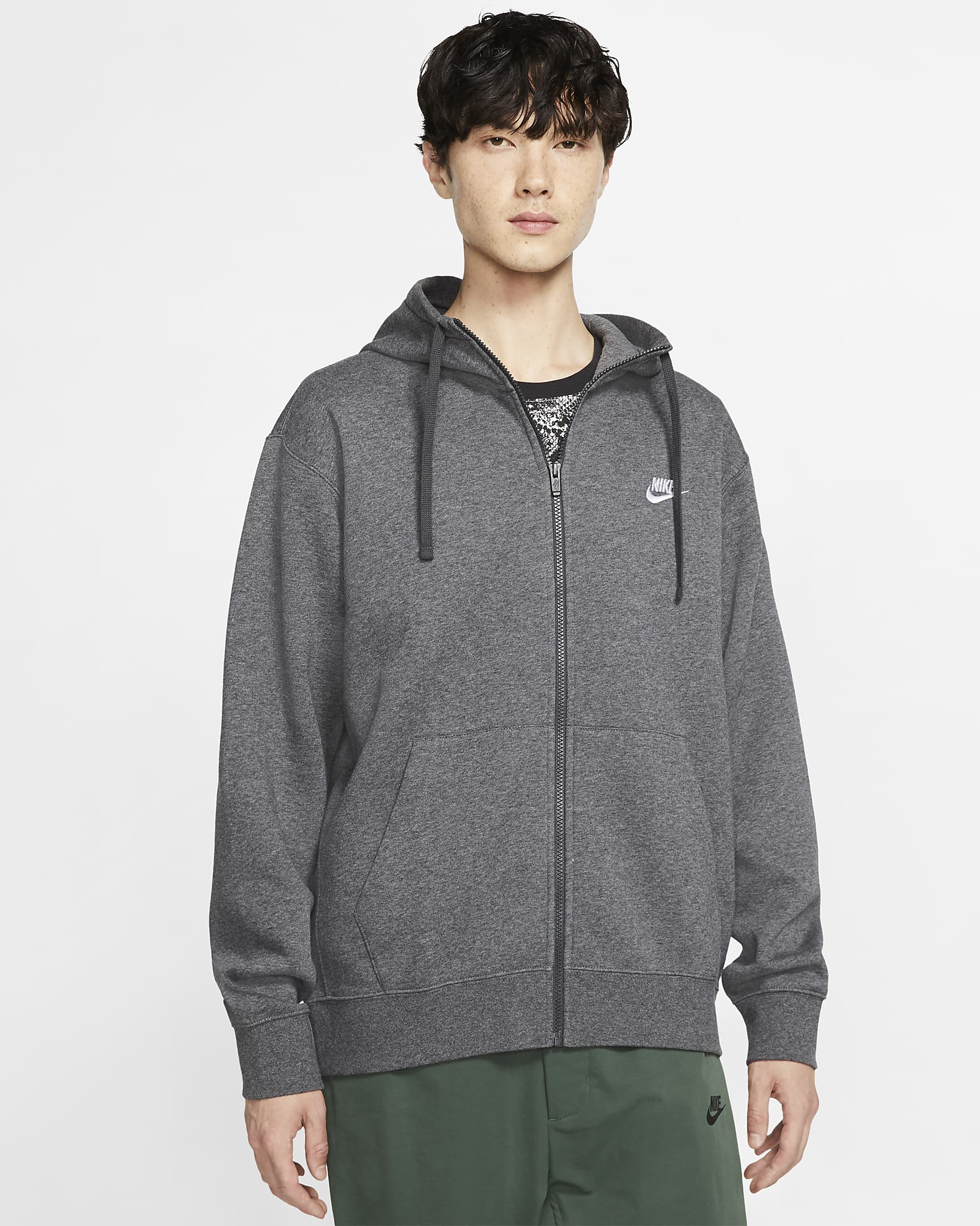 Nike Sportswear Club Fleece Men's Full-Zip Hoodie. Nike.com