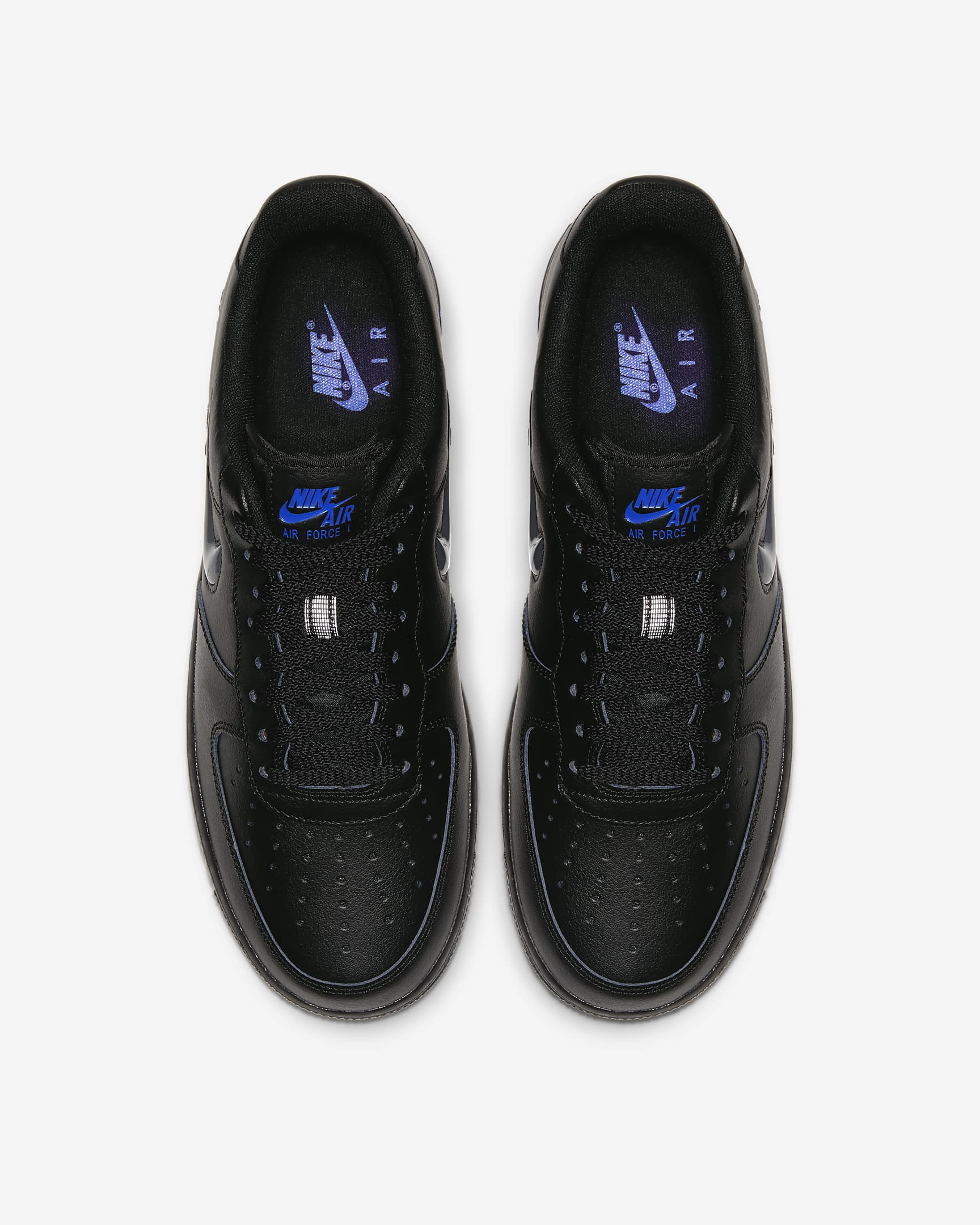 Buty męskie Nike Air Force 1 Jewel - Czerń/Racer Blue/Anthracite