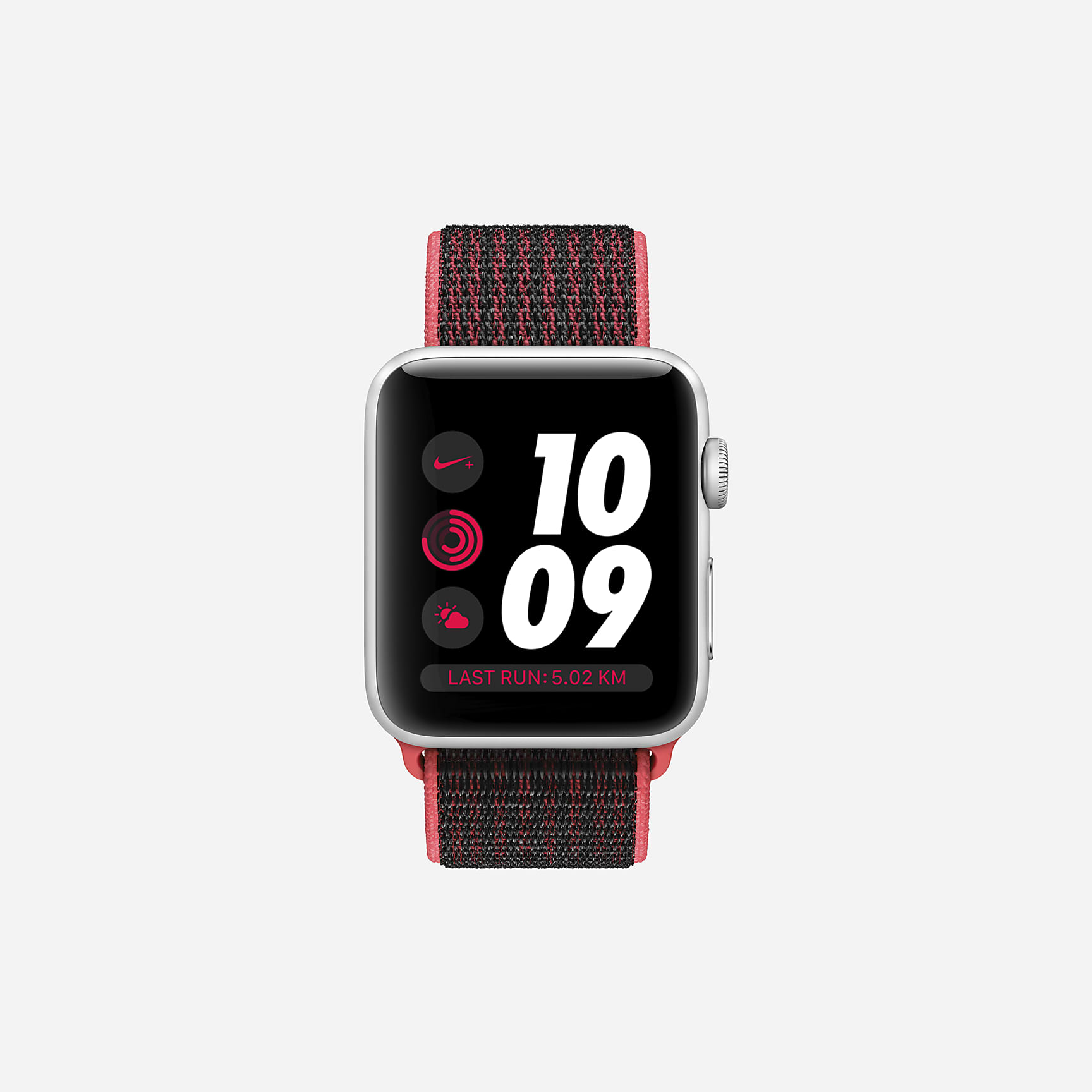 Apple Watch Nike+ Series 3 (GPS + Cellular) 42mm Open Box Running Watch ...