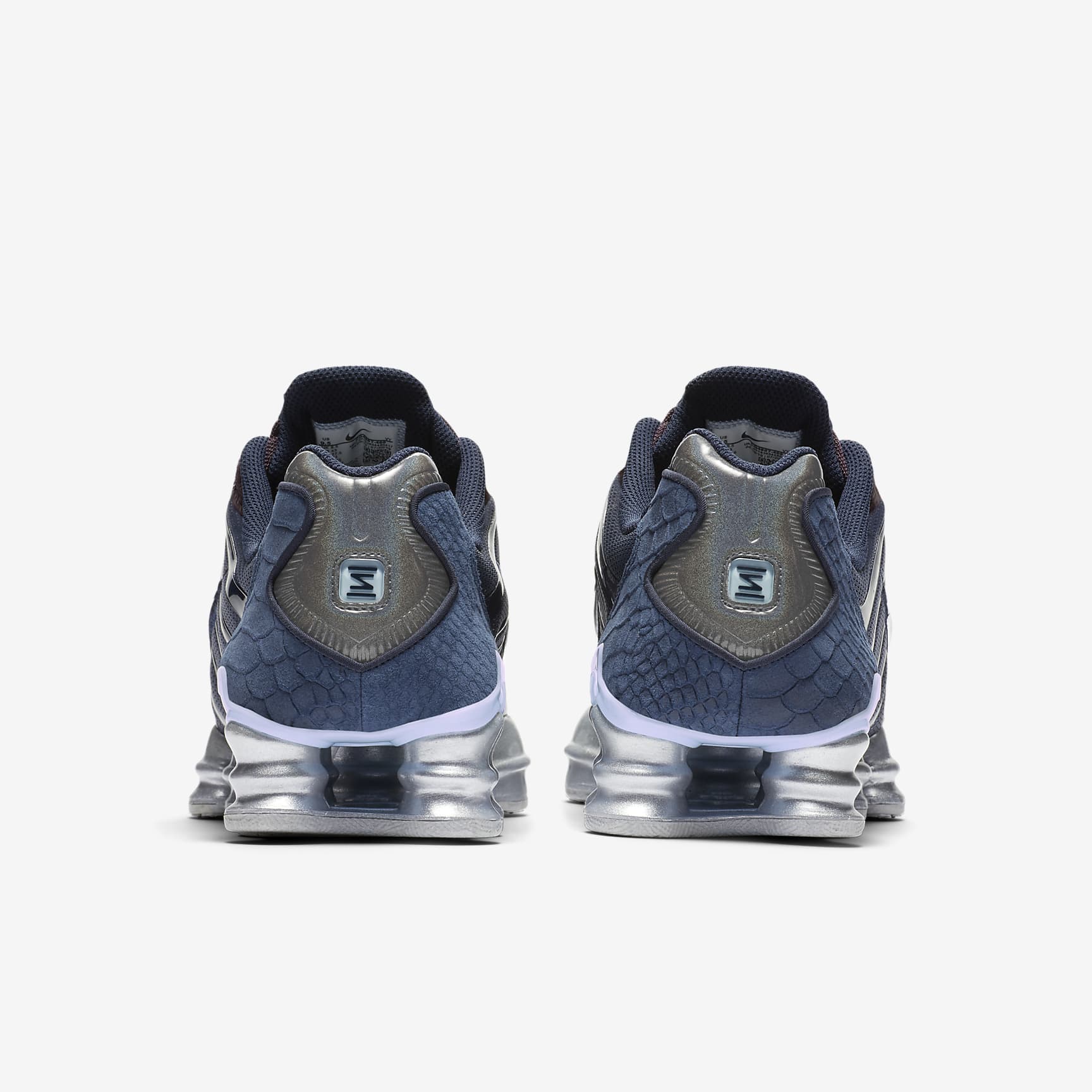 Nike Shox TL Men's Shoes - Obsidian/Celestine Blue/Burgundy Ash/Metallic Silver