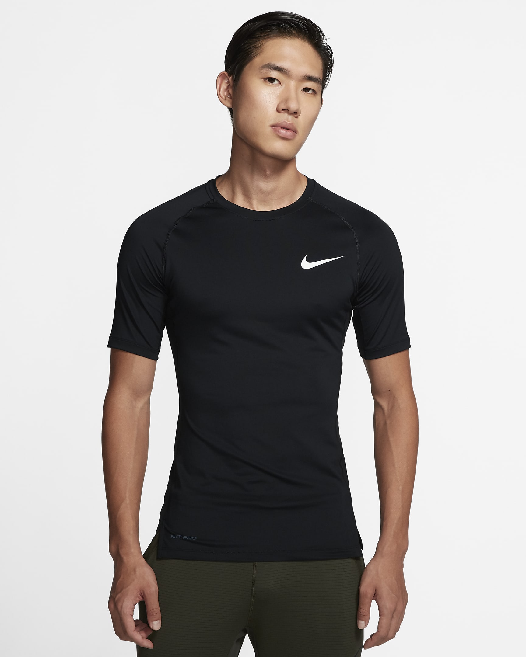 Nike Pro Men's Tight-Fit Short-Sleeve Top. Nike MY