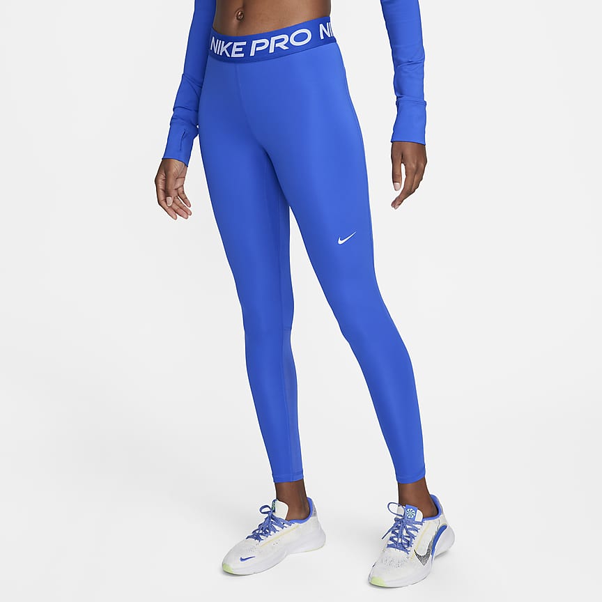 Nike pro 365 women's mid-rise cropped mesh panel leggings