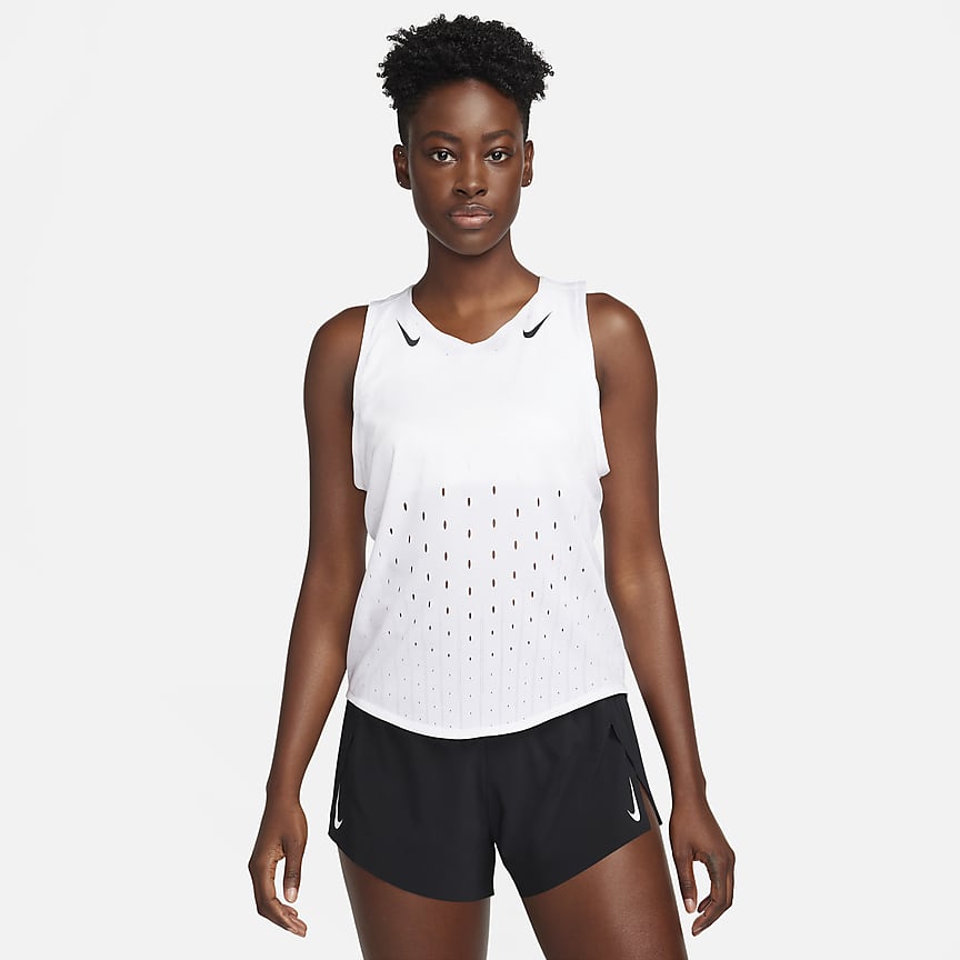 Nike AeroSwift Women's Dri-FIT ADV Cropped Running Tank Top. Nike PT