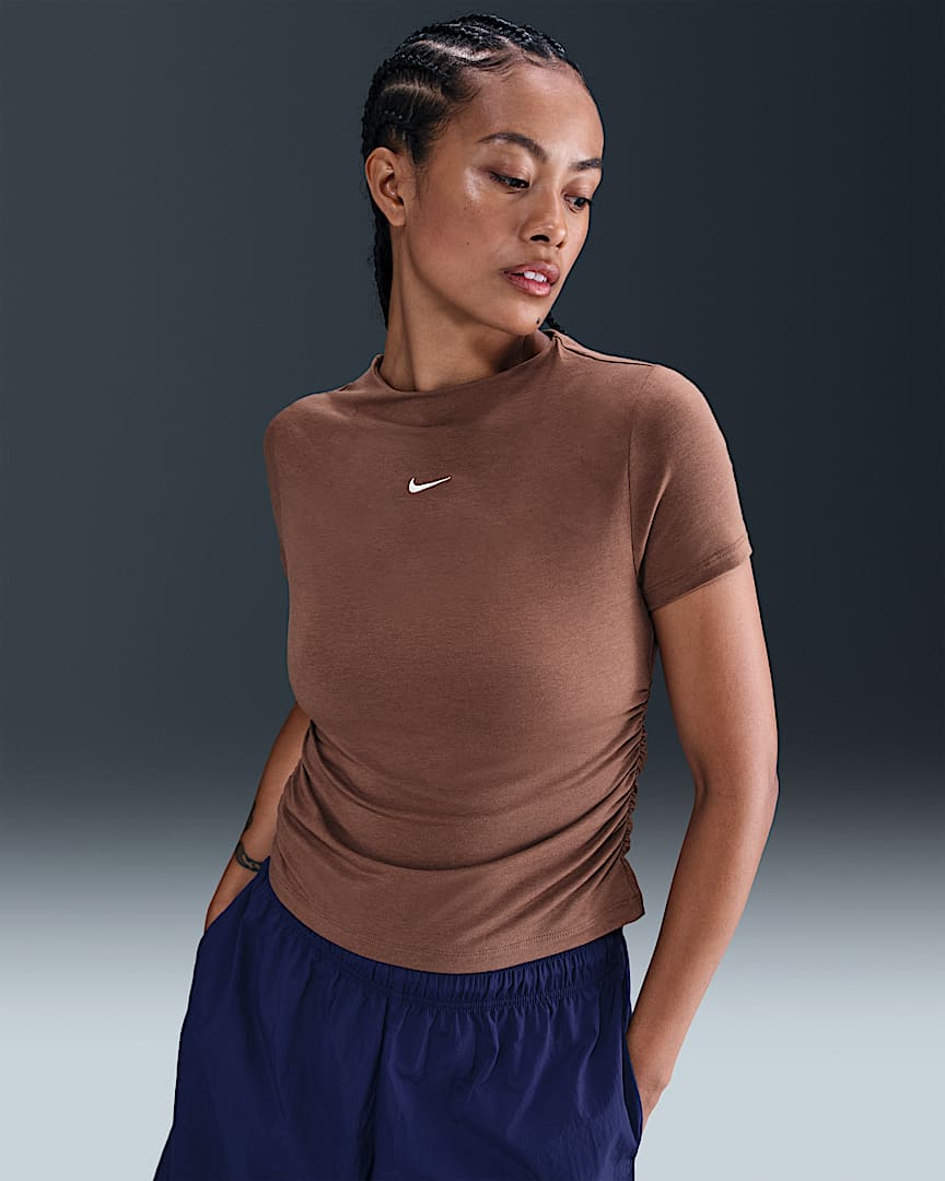 Nike Sportswear Chill Knit Women's Tight Short-Sleeve Mock-Neck Top