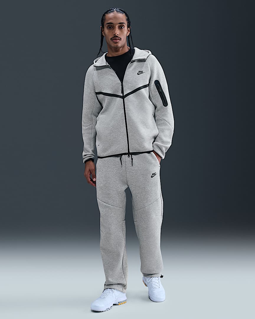 Pantalon à ourlet ouvert en Fleece Nike Tech pour homme