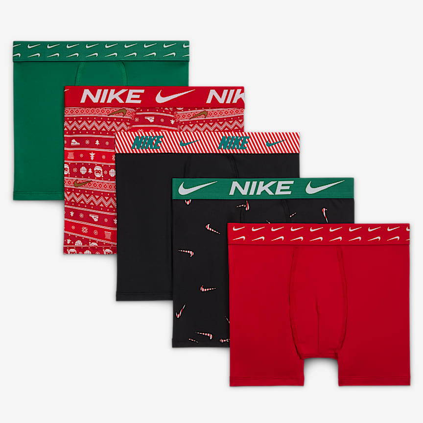 Nike Essentials Big Kids' Dri-FIT Boxer Briefs (3-Pack)