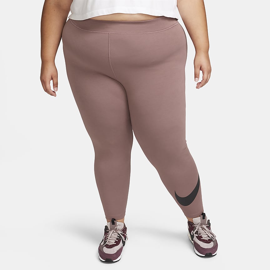 Nike Women's One Plus Size legging cropped pants RUST 3x 3xl BUTT PERFECTION