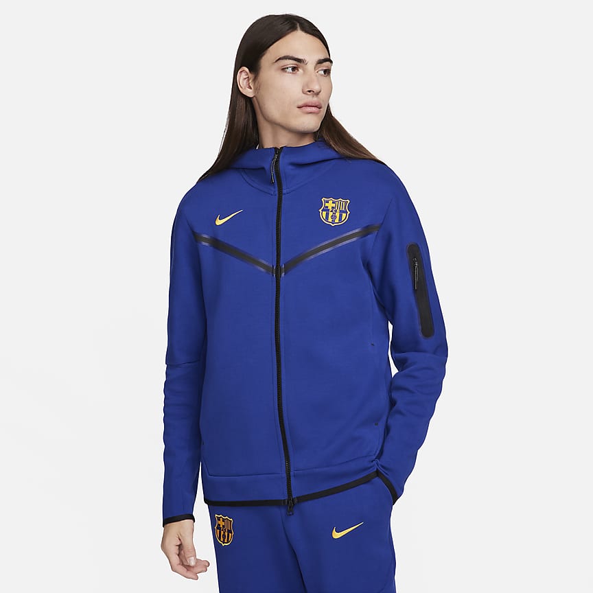 F.C. Barcelona Strike Men's Nike Dri-FIT Football Hooded Knit Tracksuit. Nike  CA