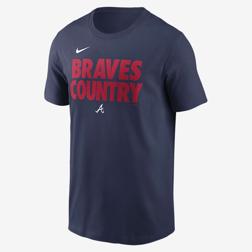 Men's Atlanta Braves Nike Anthracite Americana T-Shirt