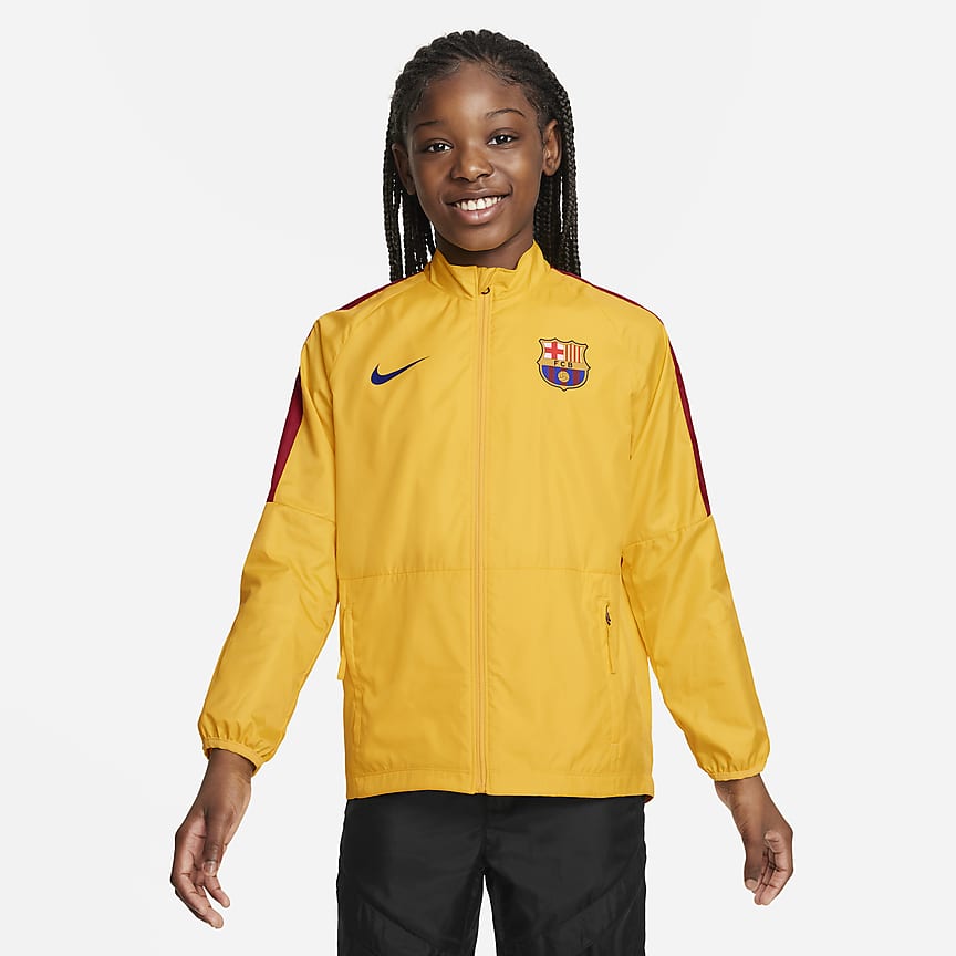 FC Barcelona Academy Pro Big Kids' Knit Soccer Jacket.