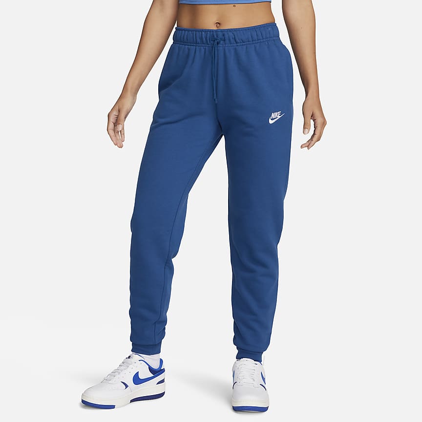 Nike Sweatpants Womens Medium Gray Essential Fleece Tapered Joggers New 2940