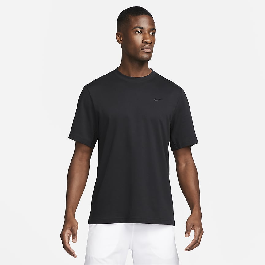 Nike Men's M Nk Df Top Ss Yoga T-Shirt Black/Iron Grey : :  Clothing, Shoes & Accessories