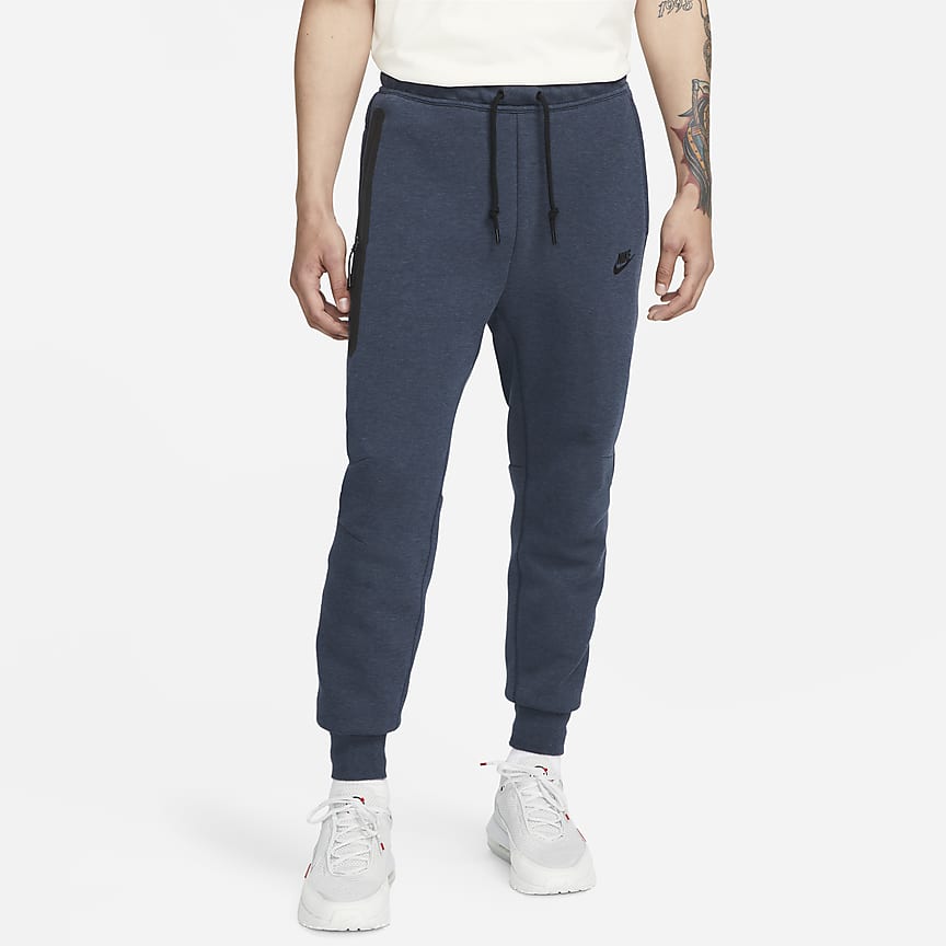 Grey and outlet blue nike joggers