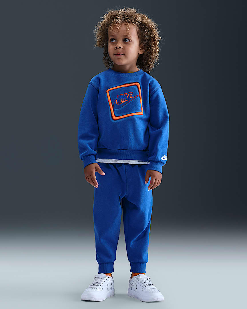 Nike Glow With Me Toddler Lightweight Fleece 2-Piece Crew Set