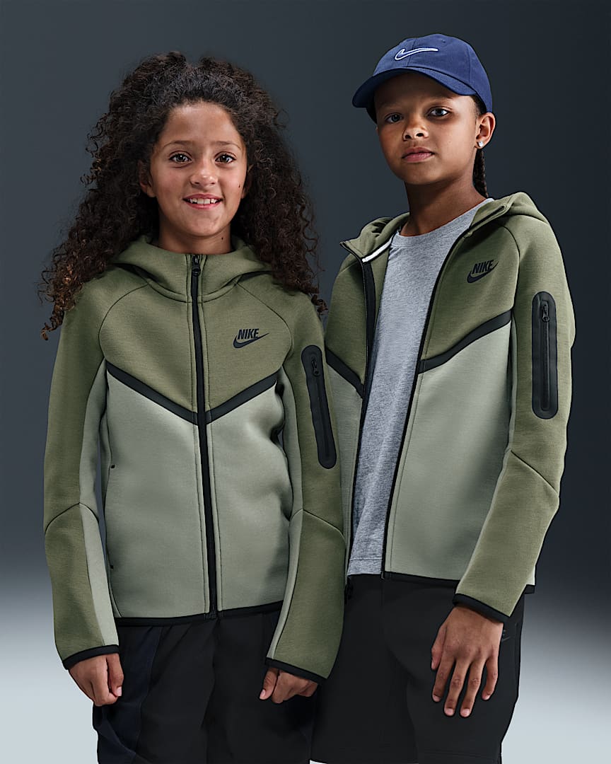 Nike Sportswear Tech Fleece Big Kids' Full-Zip Hoodie