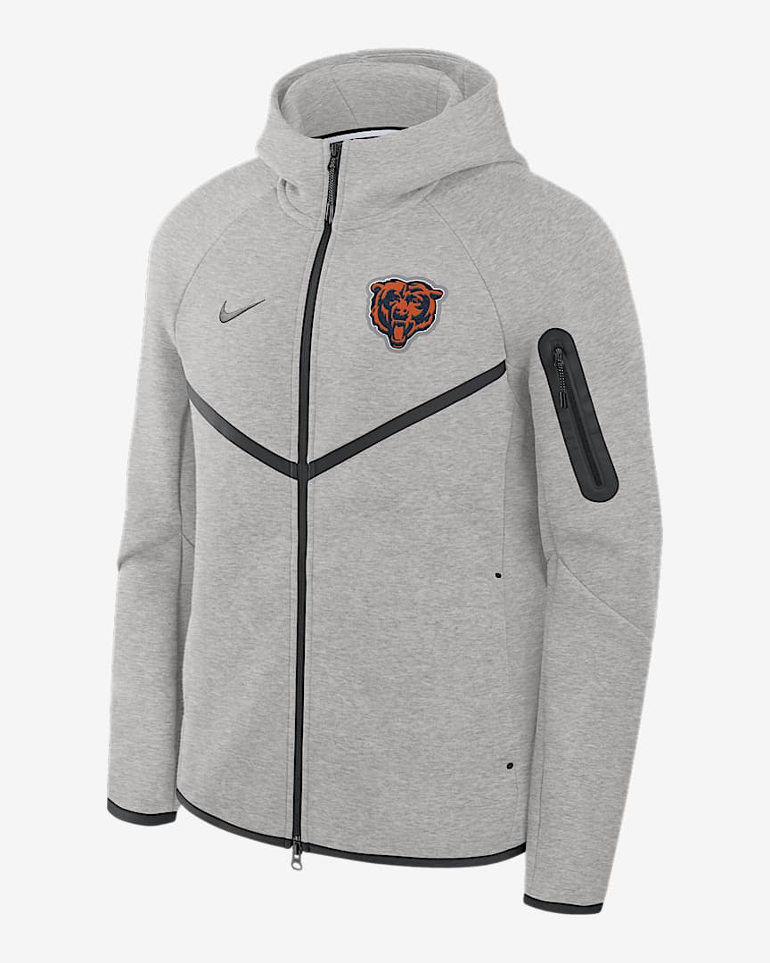 Chicago Bears Tech Fleece Windrunner Men's Nike NFL Full-Zip Hooded Jacket