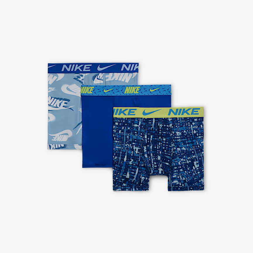 Nike Essentials Big Kids' Dri-FIT Boxer Briefs (3-Pack)