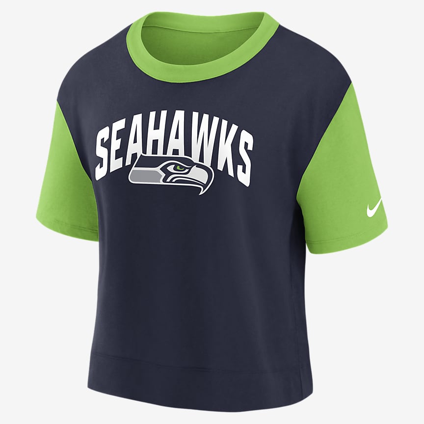 Seattle Seahawks Nike Dri-Fit Breathe Long Sleeve Performance Shirt - Neon  Green