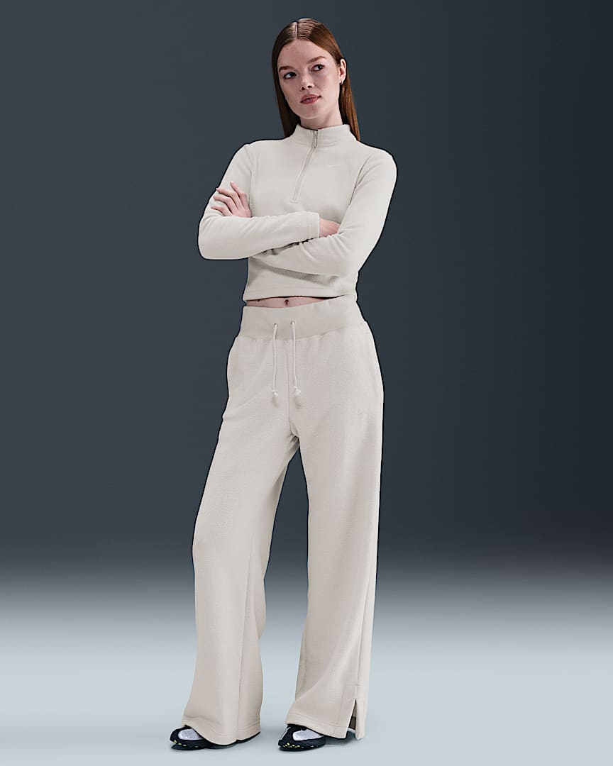 Nike Sportswear Phoenix Plush Women's High-Waisted Wide-Leg Cozy Fleece Pants