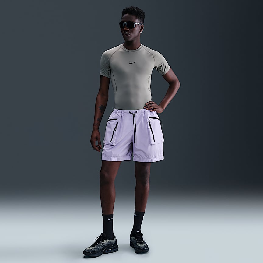 Nike x ACRONYM Men's Stadium Jersey Short Sleeve Black Size