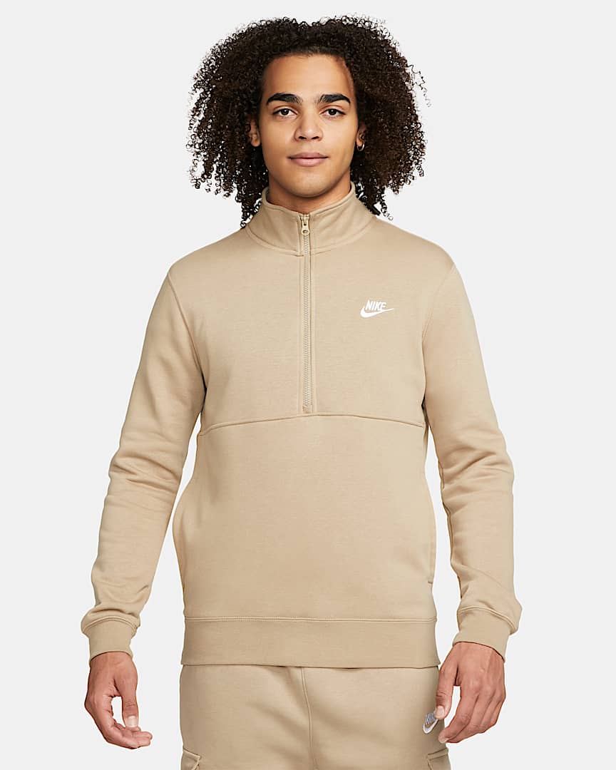 Nike Sportswear Club Men's Brushed-Back 1/2-Zip Pullover
