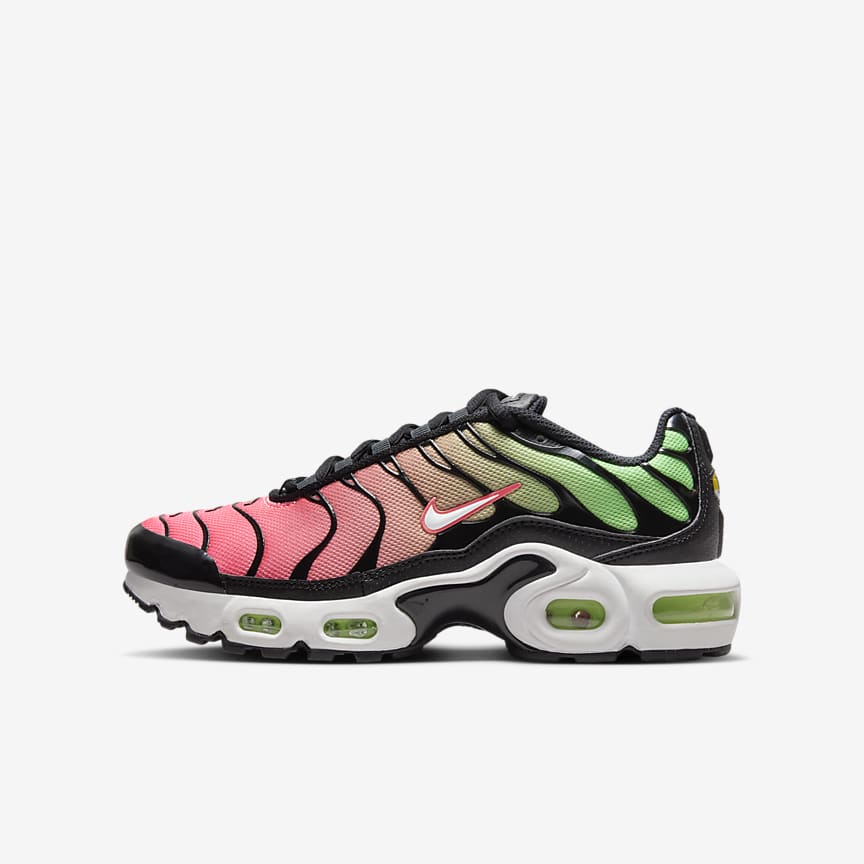 Pink and green hot sale air max plus