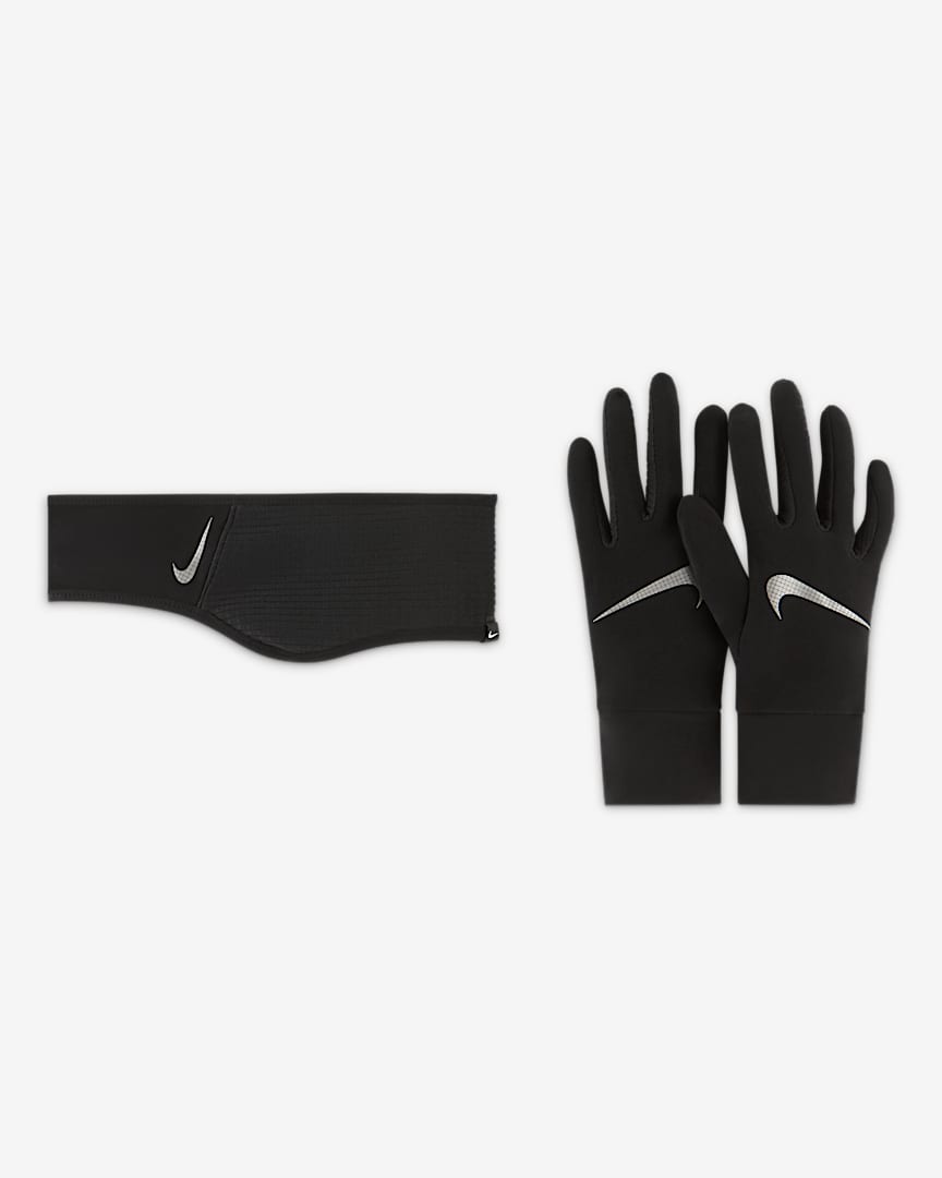 Nike Essential Women's Running Headband and Glove Set