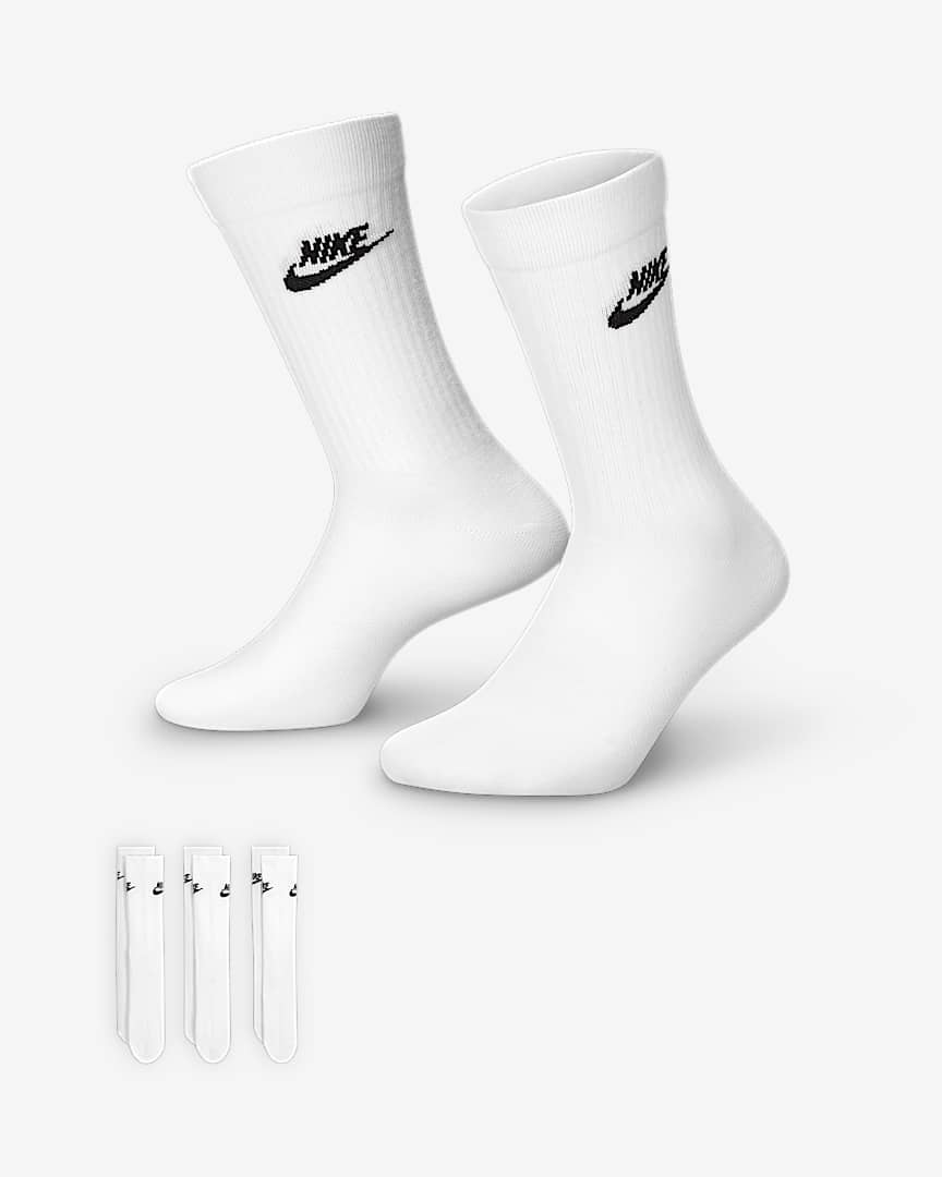Nike Sportswear Everyday Essential Crew Socks (3 Pairs)