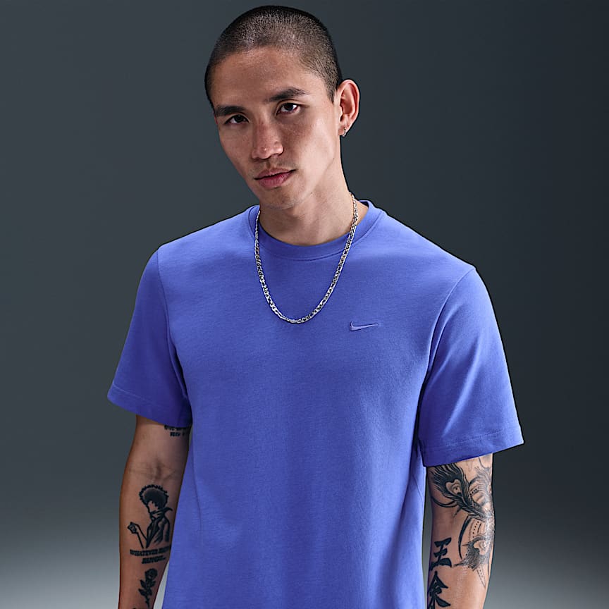 フェデラー　Nike Dri-FIT 水色 Vネック Tシャツ L NIKE（ナイキ）の「ナイキ NIKE DRI-FIT LEG Tシャツ BQ1908（T