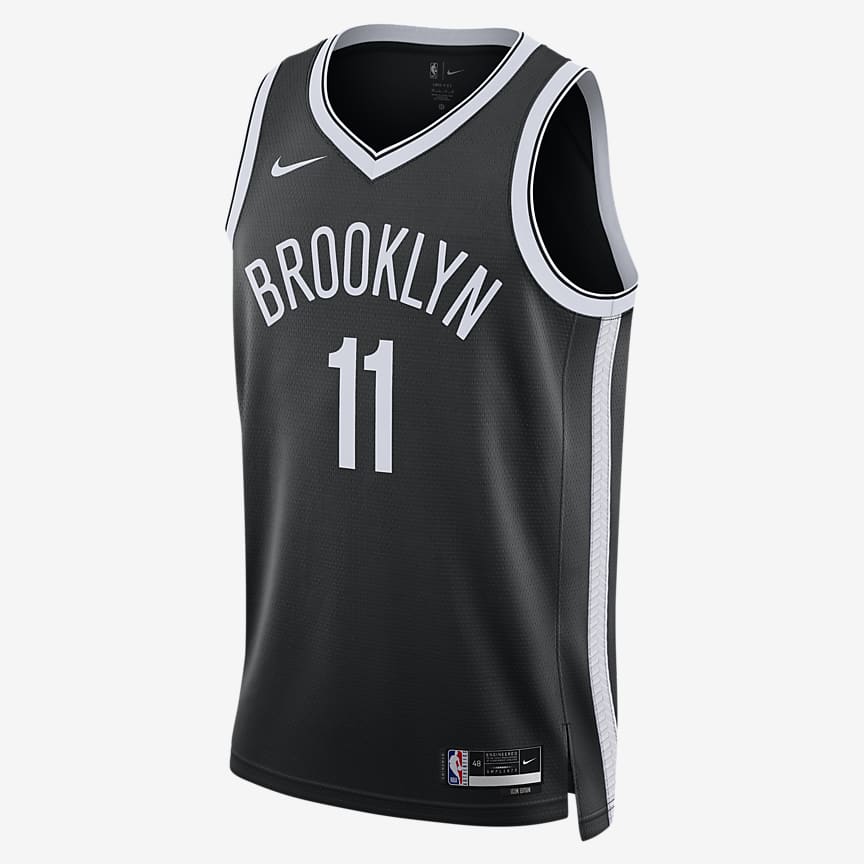 Sudadera con gorro sin cierre de tejido Fleece Nike NBA para hombre  Brooklyn Nets.