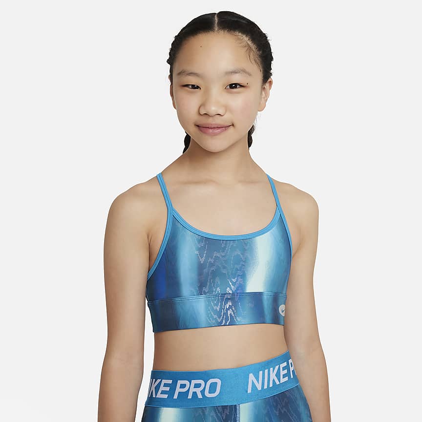 Nike Swoosh Big Kids' (Girls') Sports Bra (Extended Size). Nike.com