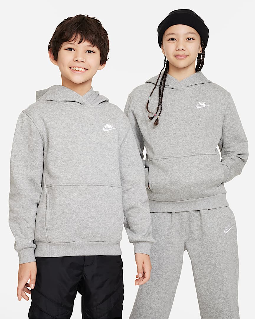 Nike Sportswear Club Fleece Big Kids' Oversized Full-Zip Hoodie