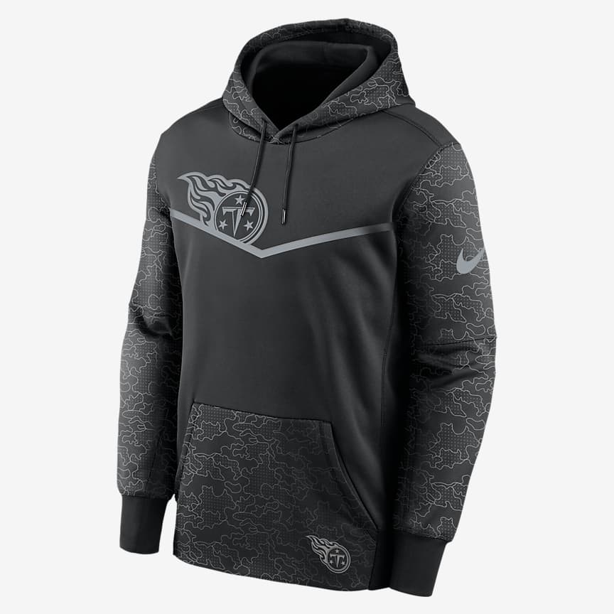 Nike Therma Athletic Stack (NFL Tennessee Titans) Men's Pullover Hoodie ...