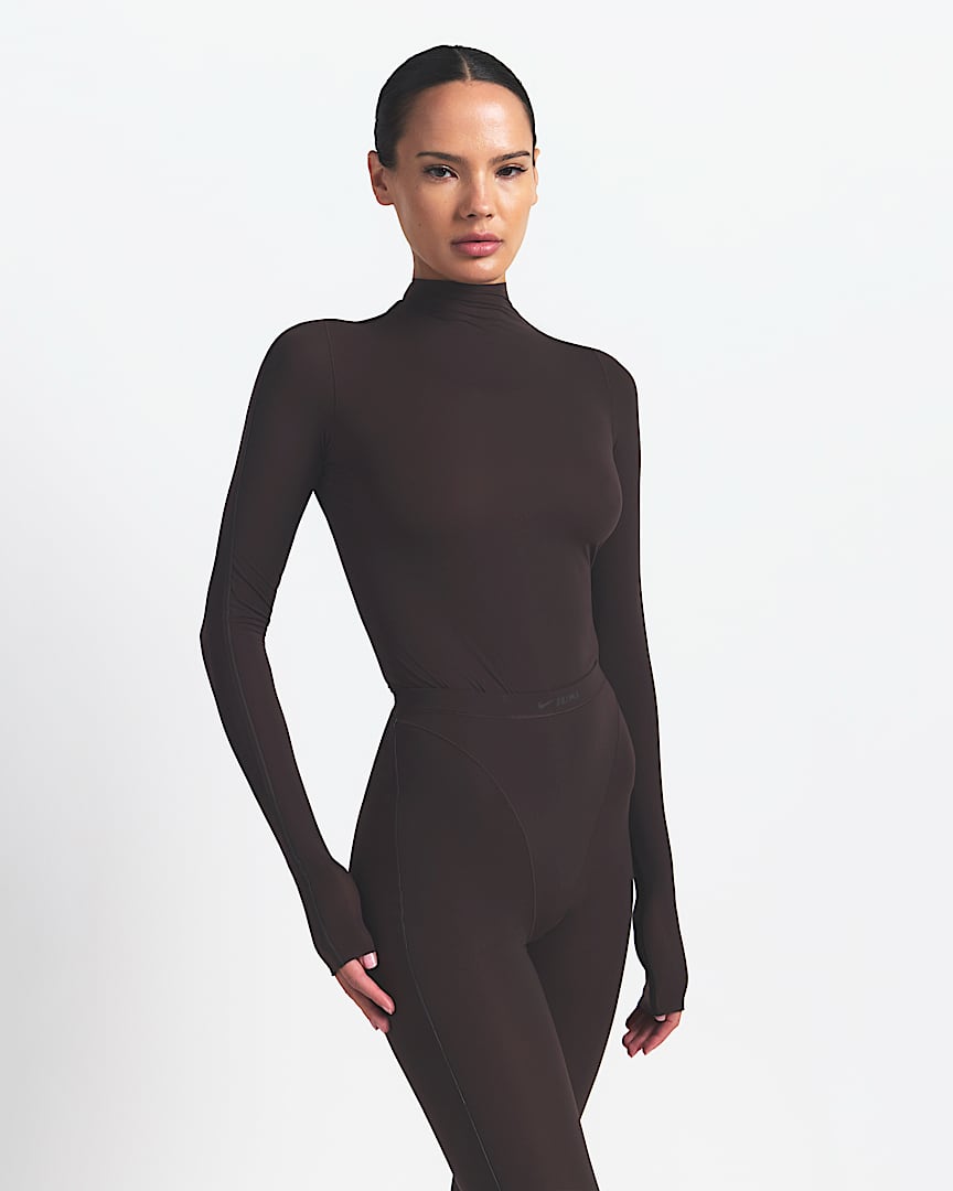 NikeSKIMS Shine Women's Long-Sleeve Crew-Neck Top