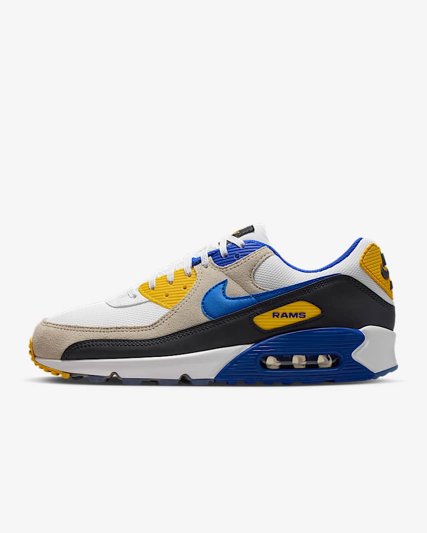 Los Angeles Rams Air Max 90 Men's Nike Shoes