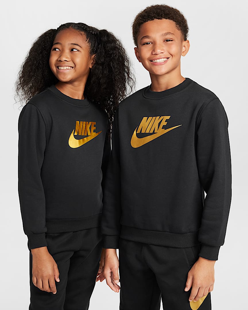 Nike Sportswear Club Fleece Big Kids' Crew-Neck Sweatshirt