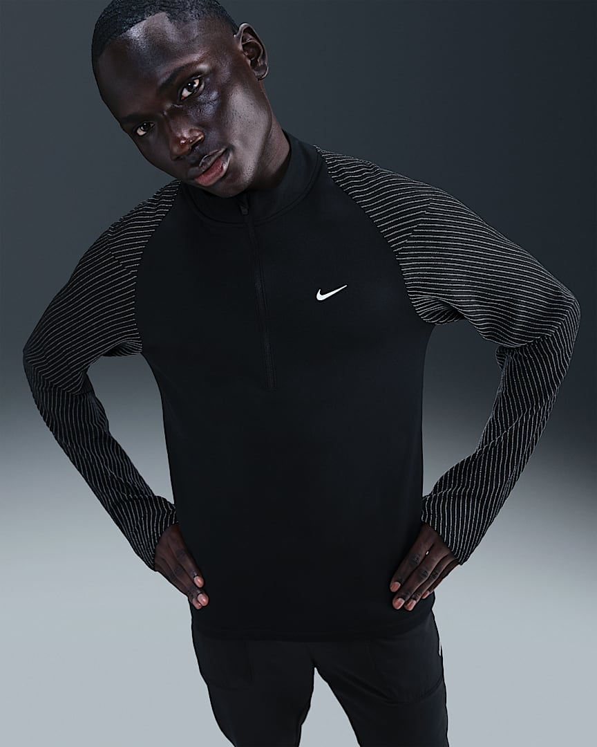 Nike Men's Dri-FIT 1/2-Zip Running Top with Reflective Accents