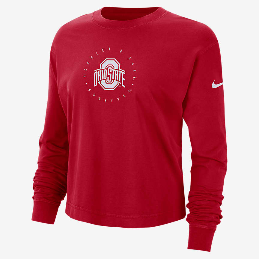 Playera de manga larga Nike College para mujer Ohio State. Nike.com