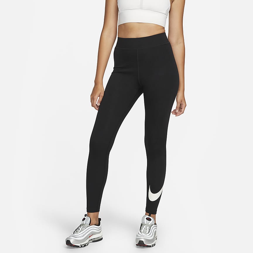 Nike Sportswear Essential Women's High-Waisted Logo Leggings. Nike SI
