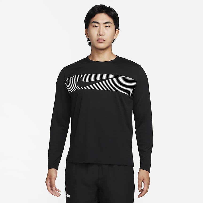 Nike Men's Yoga Dri-FIT Top in Black - ShopStyle Activewear Shirts
