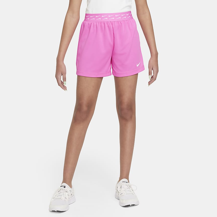 Nike Big Girl's (Kids) Black Dri-FIT Tempo Running Shorts (DC7645-010) Size  L+