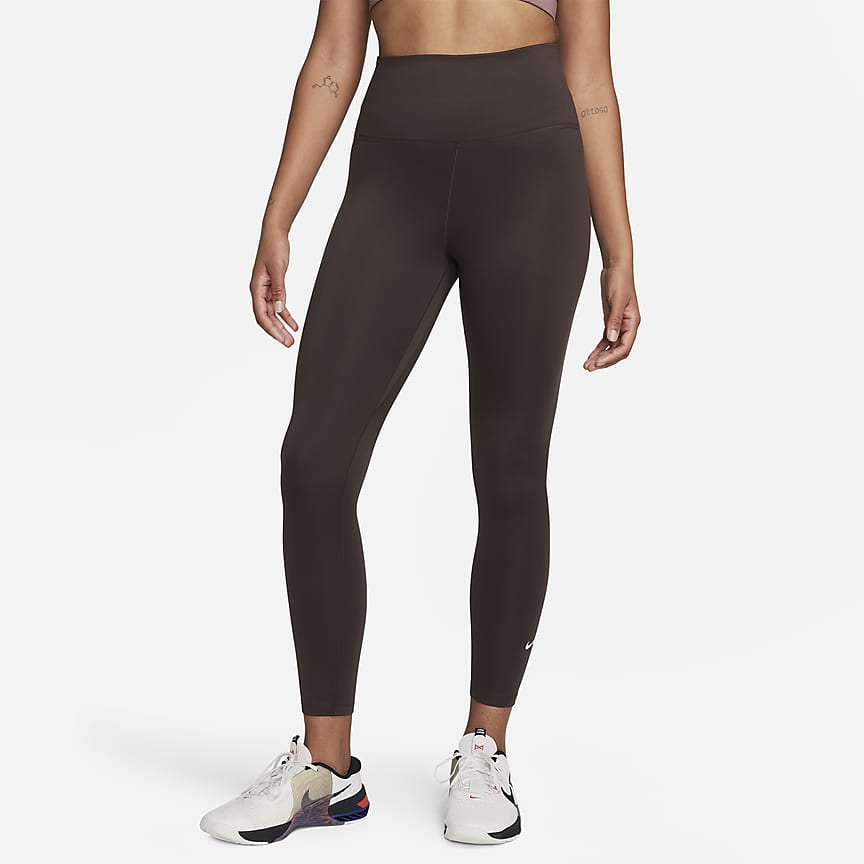 Nike Yoga Women's High-Waisted 7/8 Leggings - CU5293-431 - Purple - Medium