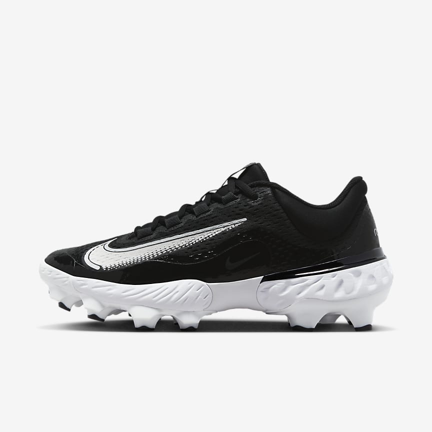 Nike Mike Trout Black & White Max Air Baseball Cleats Shoes