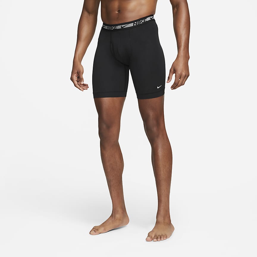 3 PAIR Nike Essential Micro Boxer Brief, Dri-FIT 3Pk Grey/Black, Mens US  Size XL